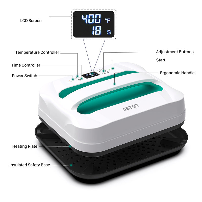 12''x10''Heatpress(Green)