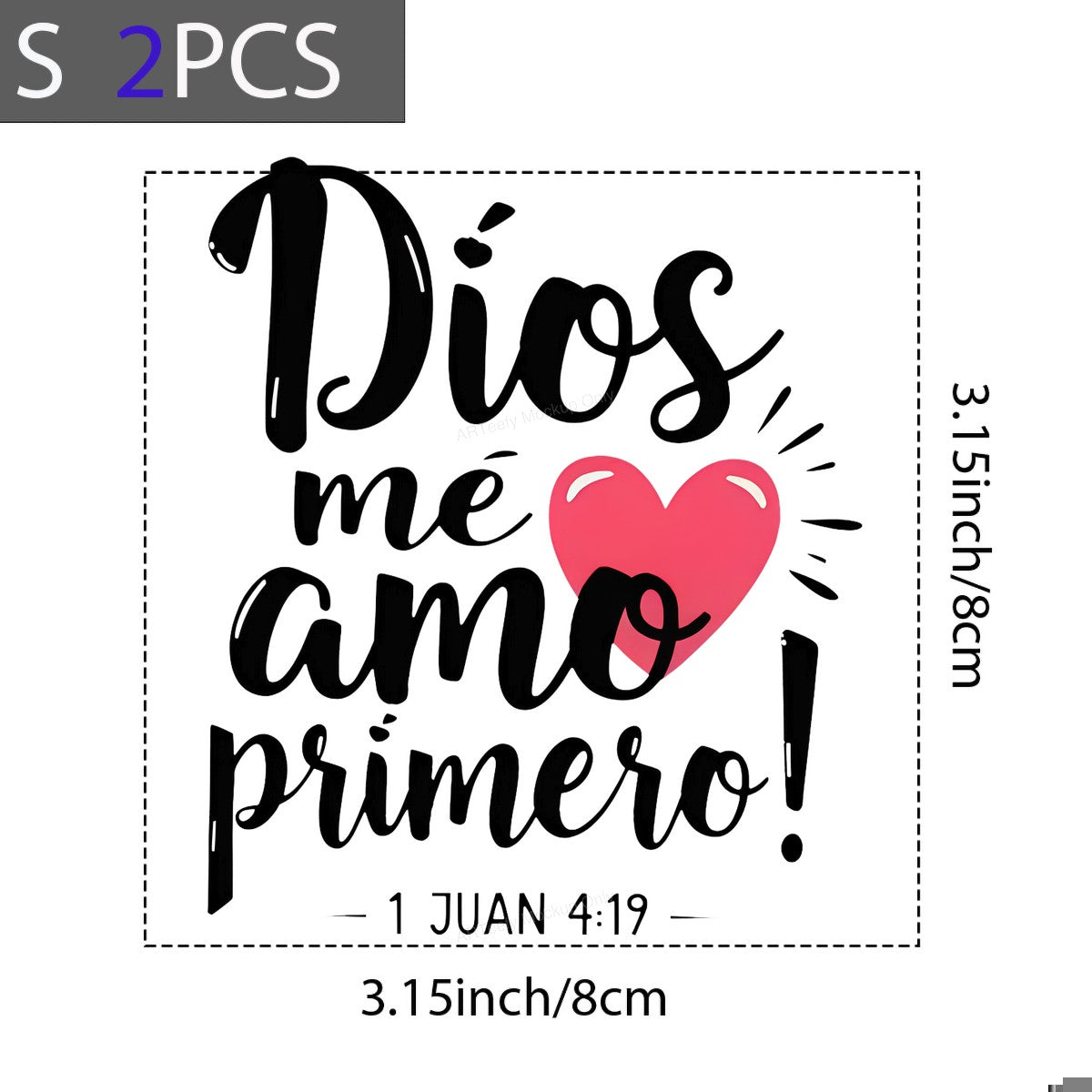 DTF Heat Transfer Iron On Sticker Iron On Transfers for T Shirts Religious Love Heart Design Faith Inspired Apparel Clearance - 8