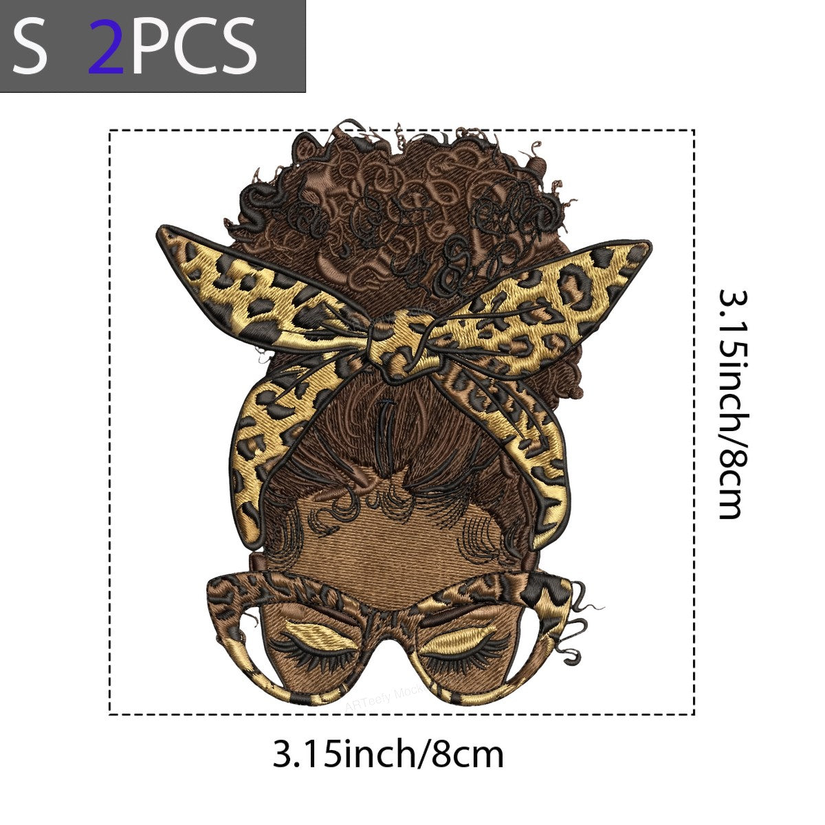 DTF Heat Transfer Iron On Sticker Iron On Heat Transfers Leopard Print Hair Wrap Style for T Shirts Hoodies Local Warehouse - 8