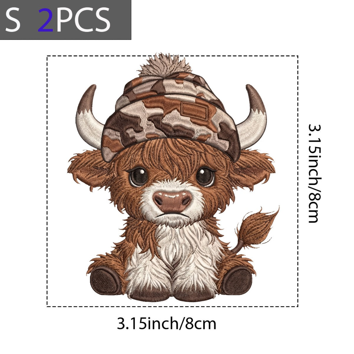 DTF Heat Transfer Iron On Sticker Iron On Transfers for T Shirts Cute Highland Cow Design for Fall Apparel Local Warehouse - 8