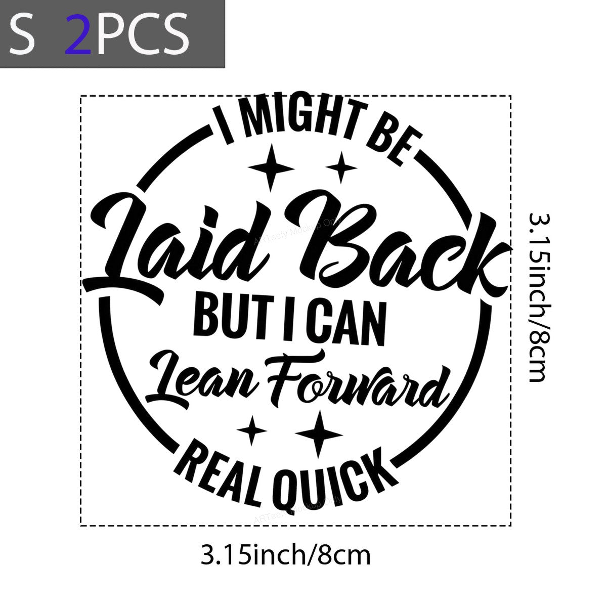 Funny Graphic Transfer Laid Back But I Can Lean Forward Real Quick Retro Quote for T Shirts Hoodies and Gifts - 8