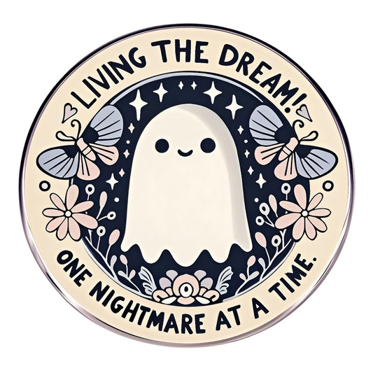 Cute Ghost DTF Iron-On Transfer Sticker,Pastel Starry Design with Butterflies & Flowers , Halloween  Decor for Tote Bags, Hoodies