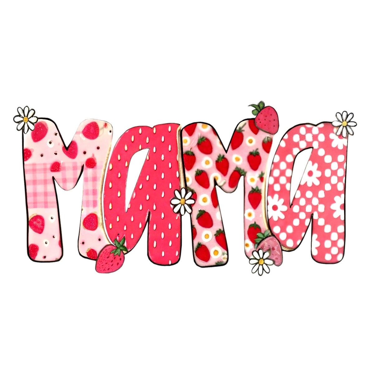 DTF Heat Transfer Iron On Sticker , Floral, Checkered, Mothers Day Gift for T-Shirts, Tote Bags