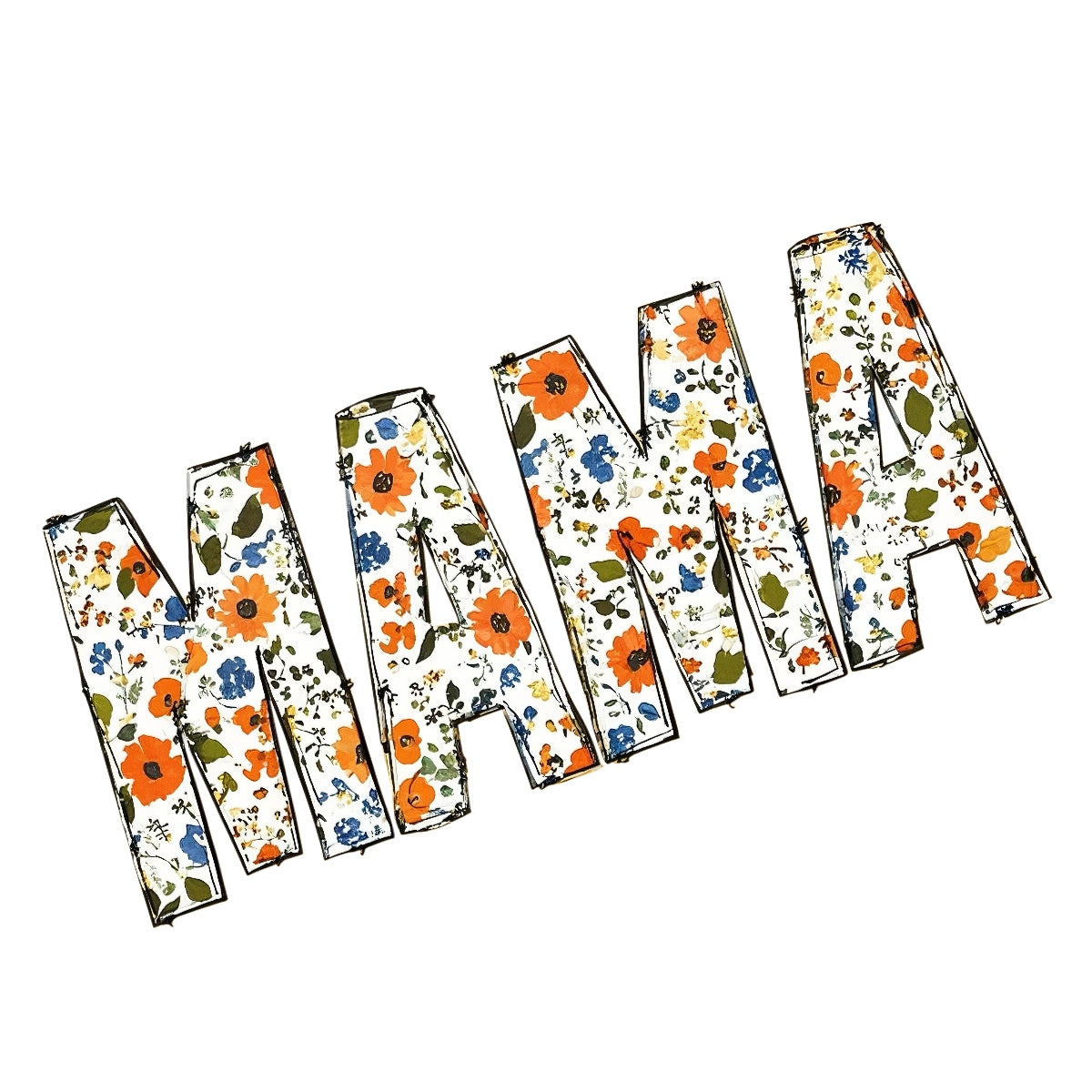 DTF Heat Transfer Iron On Sticker , Floral, Checkered, Mothers Day Gift for T-Shirts, Tote Bags