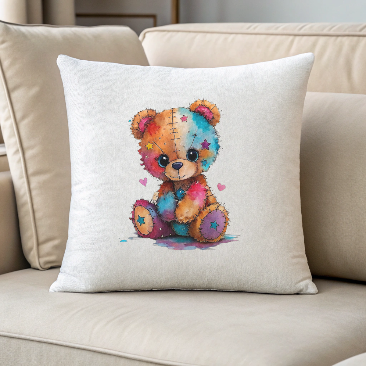 Colorful Bear DTF Transfers ,  Ultra-Soft Fabric Fusion Technology , Crack-Resistant Coating,  Long-Lasting Garment Adhesion