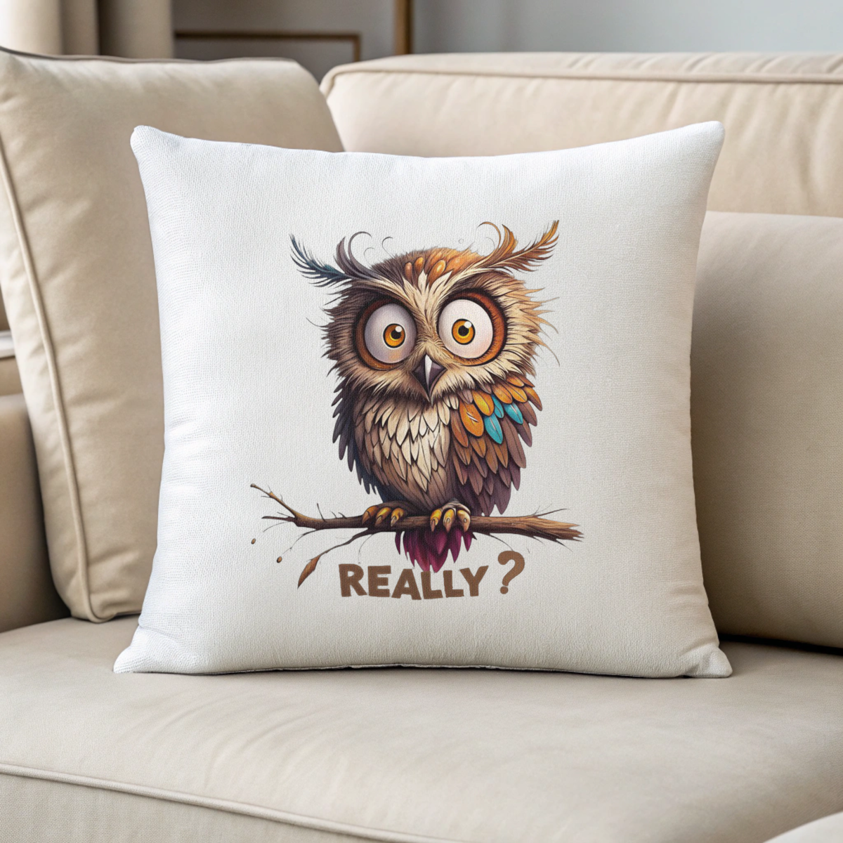 Big-Eyed Owl DTF Transfer