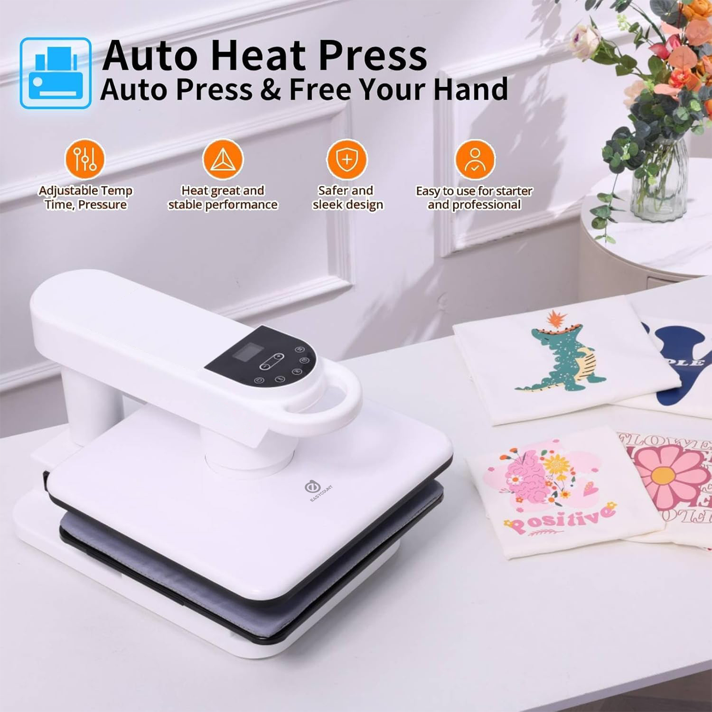 15''x15'' with Single Workbench- 360° Dual Auto Heat Press