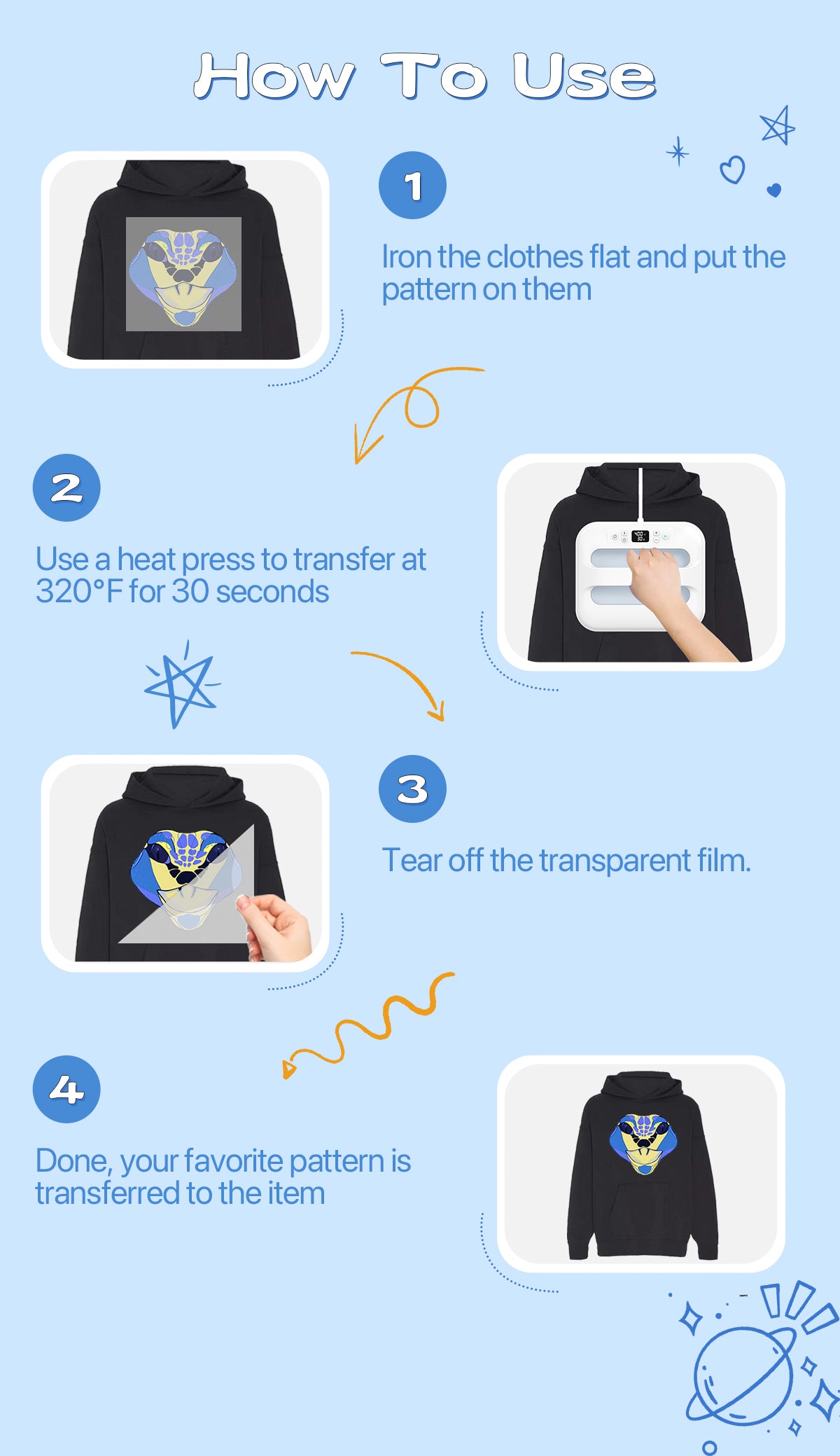 DTF Heat Transfer Iron On Sticker - Vibrant Animal Prints & Geometric Patterns for DIY T-Shirt Customization, Reusable Fabric Stickers with Sublimation Quality
