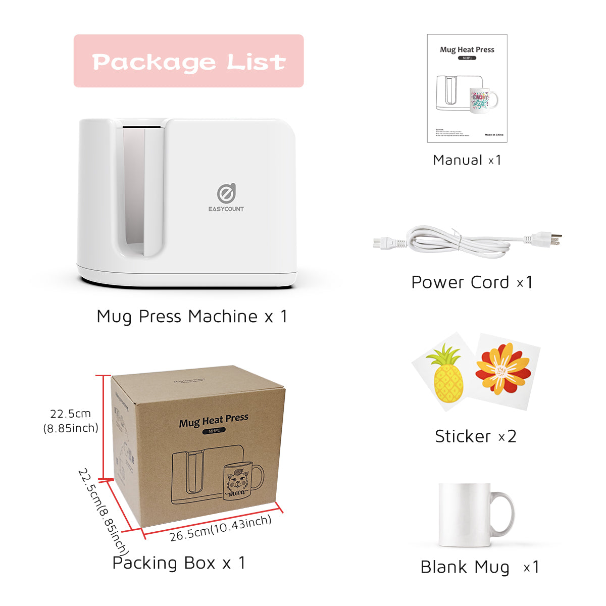 Mug press machine