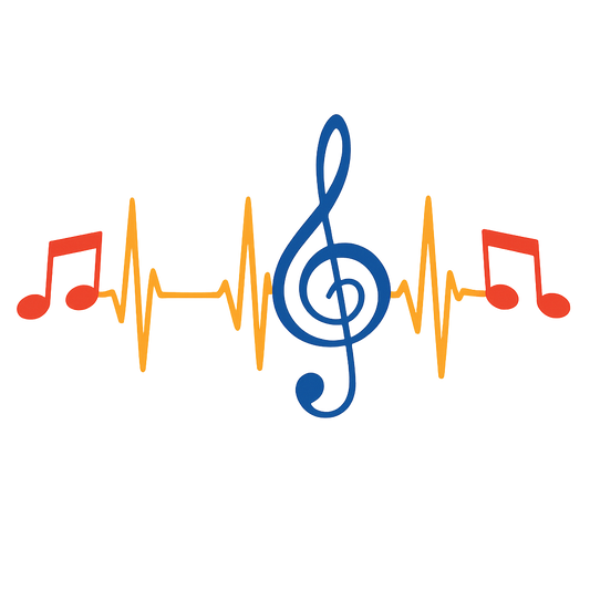 DTF Heat Transfer Iron On Sticker, Music Note & Treble Clef Graphic, For Music  Lover Apparel And Studio Decor