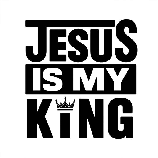 DTF Heat Transfer Iron On Sticker , Vibrant Christian Faith Design Jesus King Biblical Verse Religious Apparel Decor for T-Shirts Hats Bags