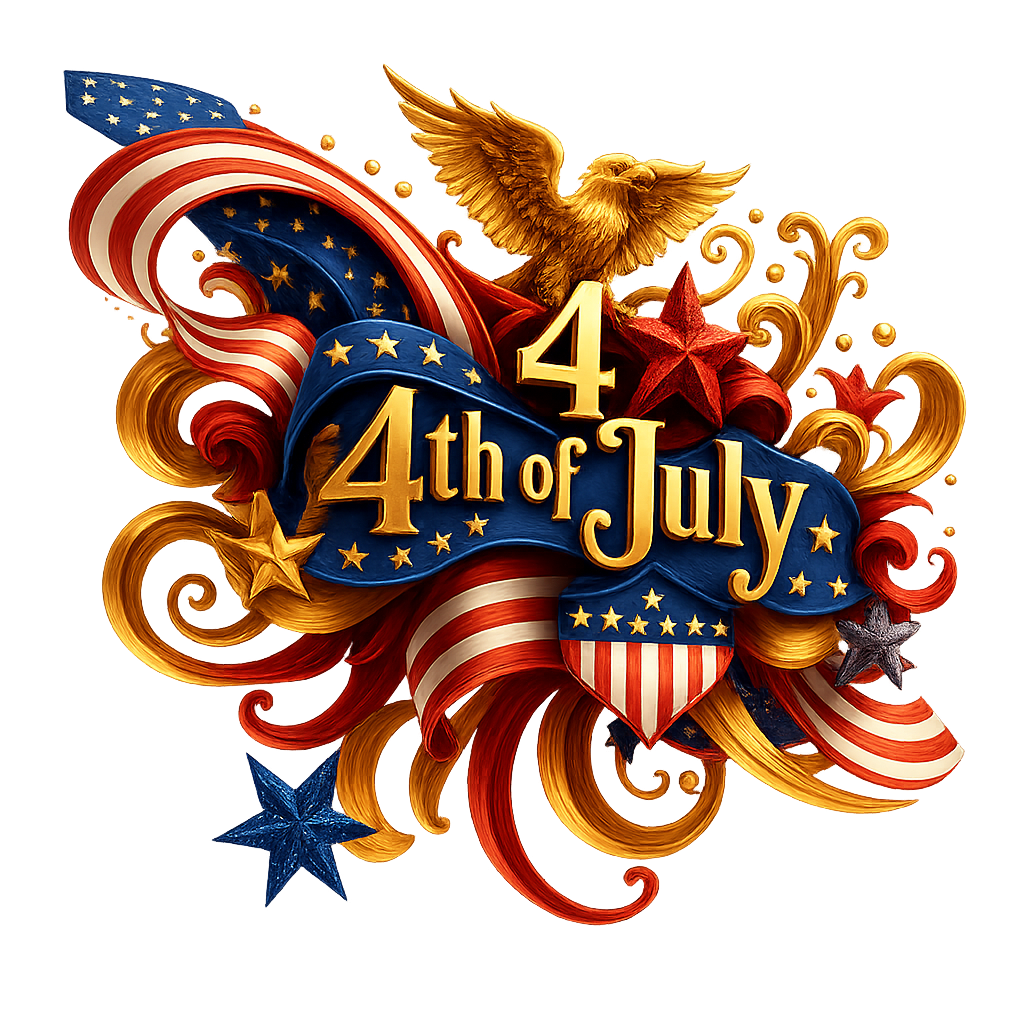 DTF Heat Transfer Iron On Sticker, 4th of July Patriotic Eagle Graphic, for Independence Day Apparel and National Celebration Decor