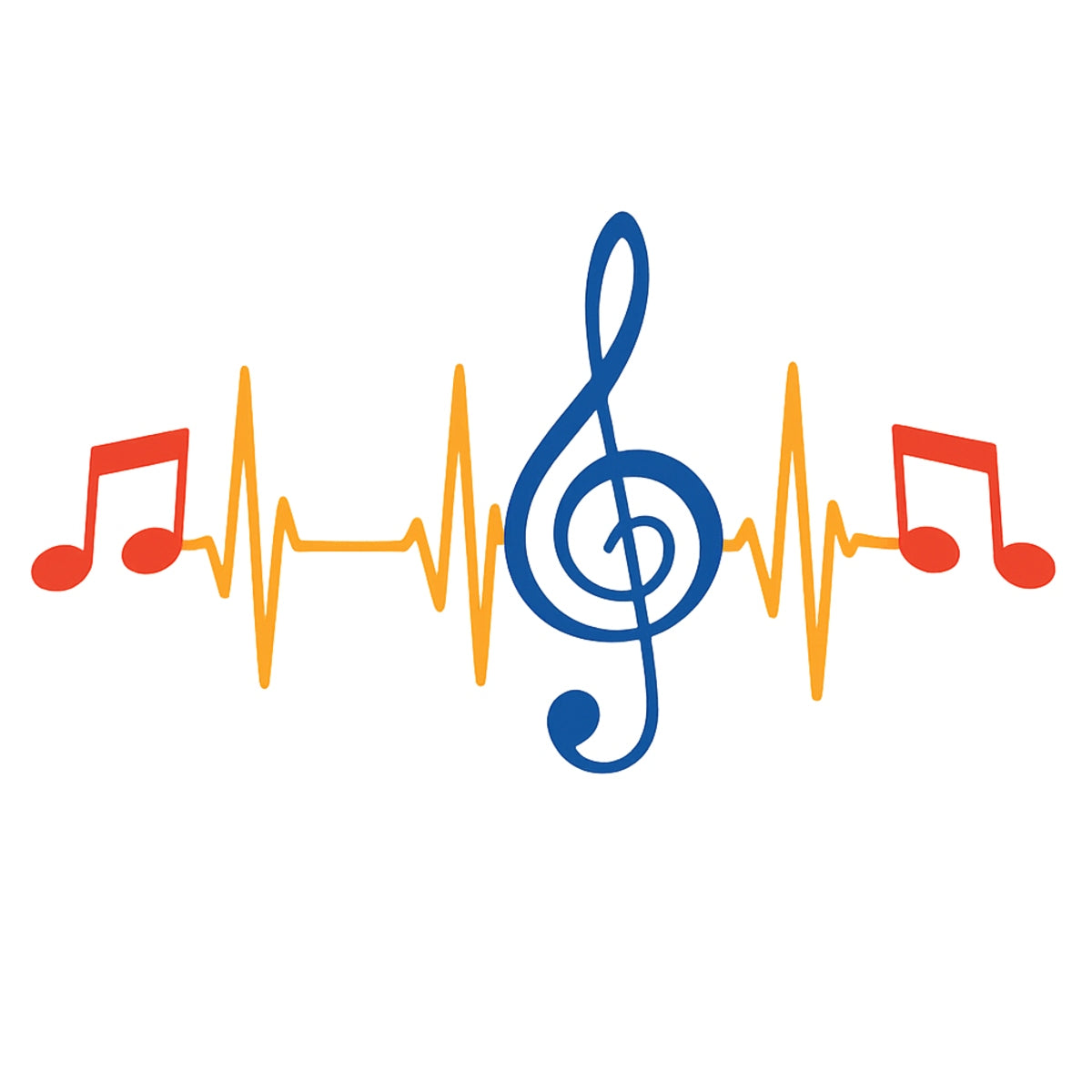 DTF Heat Transfer Iron On Sticker, Music Note & Treble Clef Graphic, For Music  Lover Apparel And Studio Decor