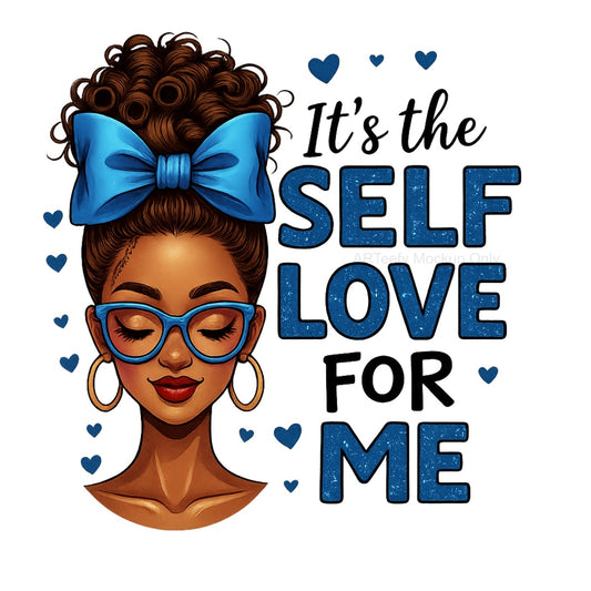 DTF Heat Transfer Iron On Sticker, Empowering Self  Love Graphic, For Motivational Apparel And Self Care Decor