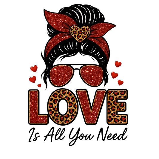 Love Lady DTF Transfers,Edgy Applique Patches for Streetwear & Home Textiles,Bold Graphic Art Style,High Definition Color Retention,Reusable DIY Decor Solution