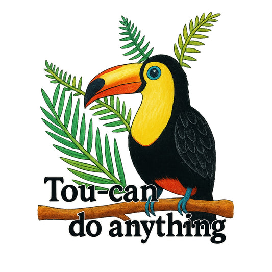 DTF Heat Transfer Iron On Sticker Vibrant Tropical Bird Design for T-Shirt  and Fabric Crafting