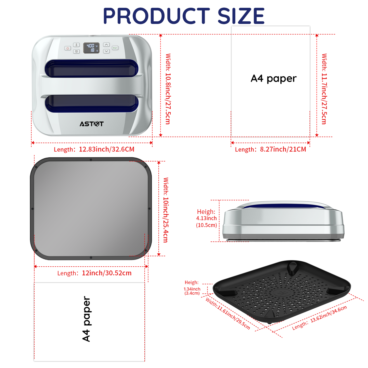 12''x10''Heatpress(Silver)