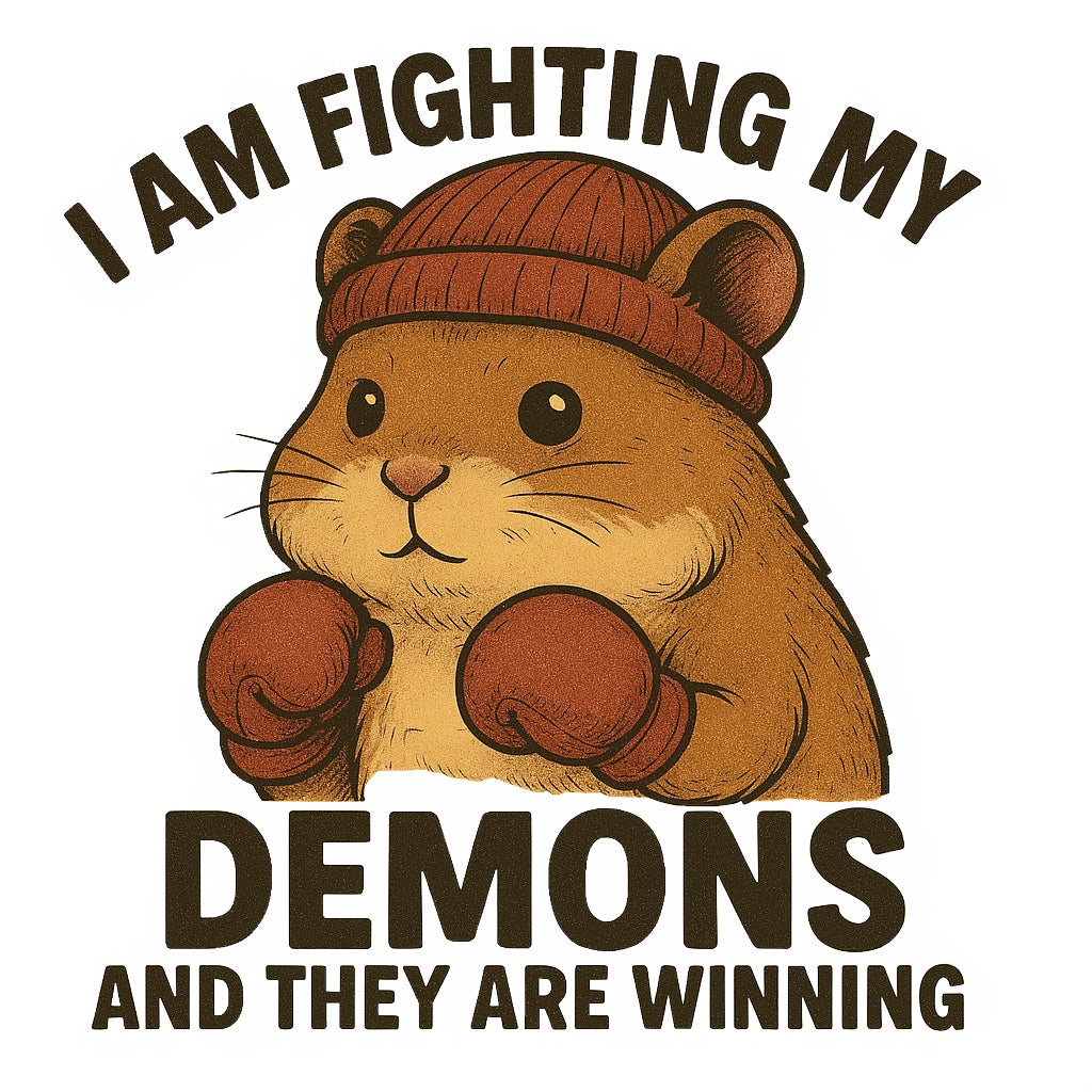 Cute Carton Fighting Hamster Iron On Heat Transfers Vinyl For T Shirts DIY Clothing T-Shirt Mask Jeans Backpack Hats Pillow - Washable Heat Transfer Stickers - For Crafters & DIY Enthusiasts