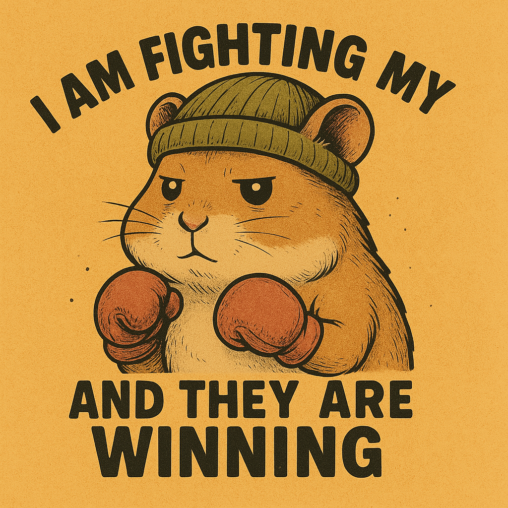 Cute Carton Fighting Hamster Iron On Heat Transfers Vinyl For T Shirts DIY Clothing T-Shirt Mask Jeans Backpack Hats Pillow - Washable Heat Transfer Stickers - For Crafters & DIY Enthusiasts
