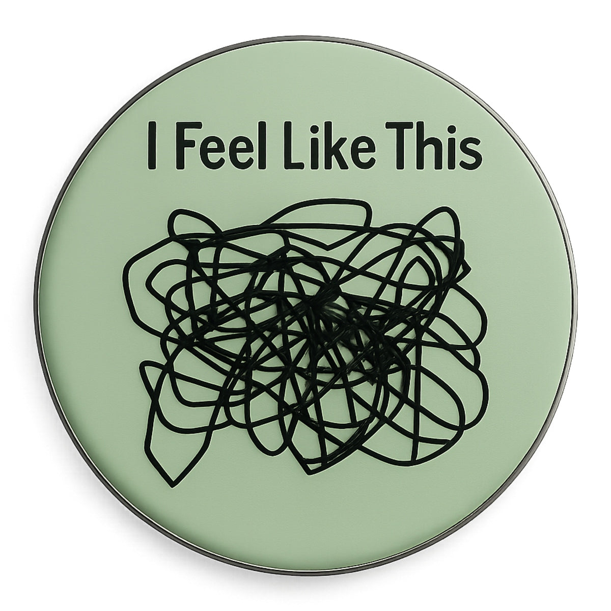 Funny Quote Iron-On Heat Transfer Sticker ,  Emotional Chaos Doodle Design for DIY T-Shirts, Hoodies, Tote Bags ,  Easy Press, Washable, Trendy Graphic Patch for Mental Health and Mood Expression