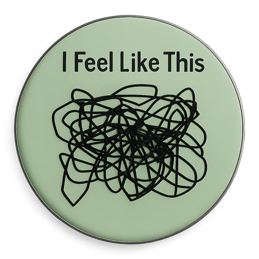 Funny Quote Iron-On Heat Transfer Sticker ,  Emotional Chaos Doodle Design for DIY T-Shirts, Hoodies, Tote Bags ,  Easy Press, Washable, Trendy Graphic Patch for Mental Health and Mood Expression
