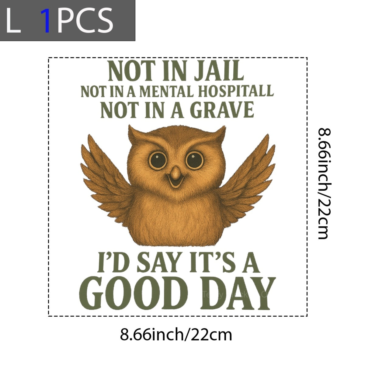 DTF Heat Transfer Iron On Sticker, Humorous & Sarcastic Quote Graphic, For Lighthearted Apparel And Daily Mood Boosts