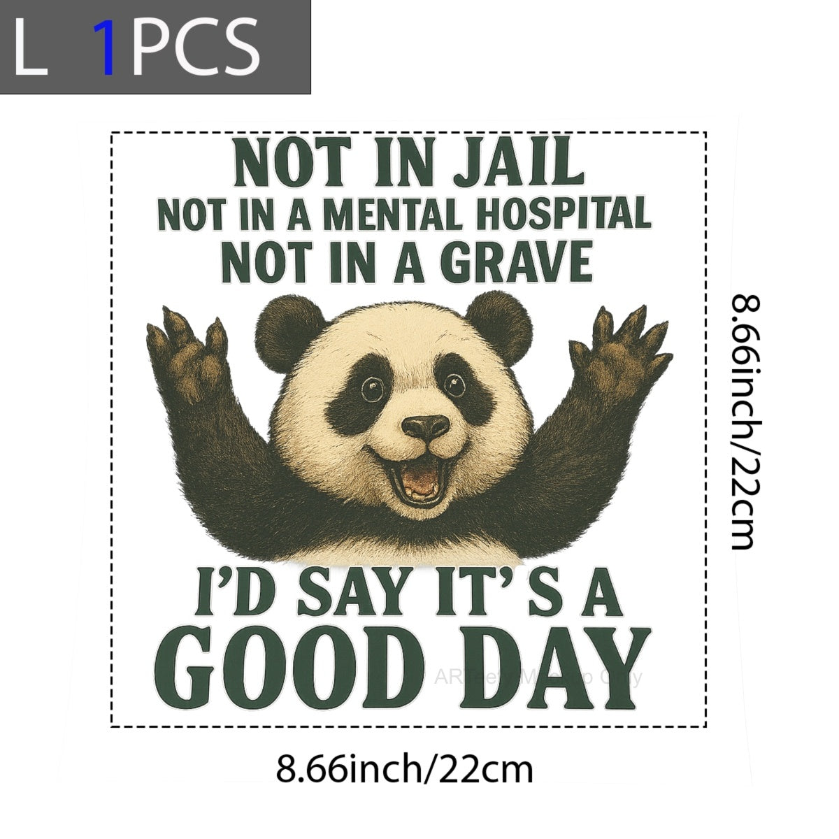 DTF Heat Transfer Iron On Sticker, Humorous & Sarcastic Quote Graphic, For Lighthearted Apparel And Daily Mood Boosts