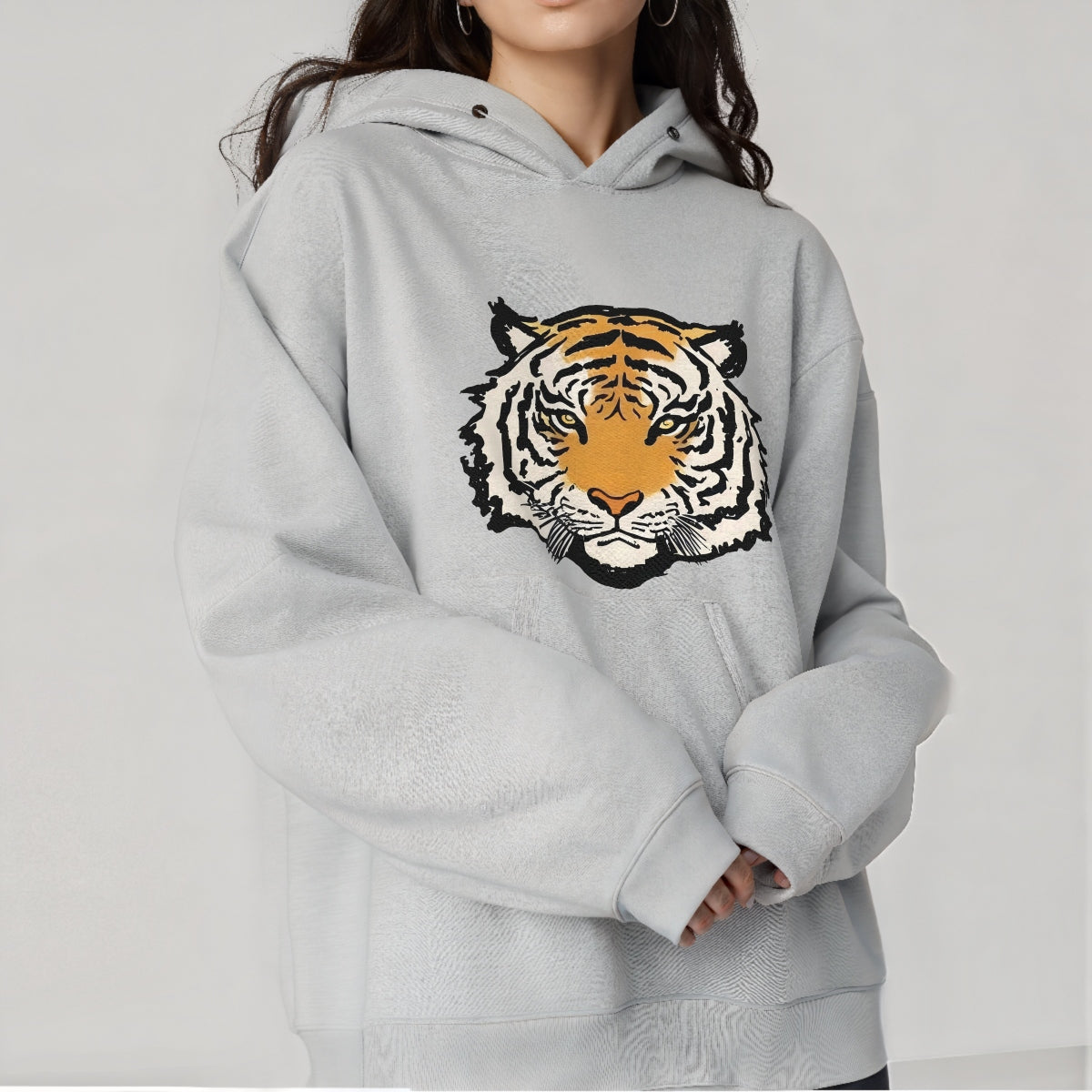 DTF Heat Transfer Iron On Sticker Bold Tiger Design Animal Pattern Sublimation Transfer for Apparel Home Decor