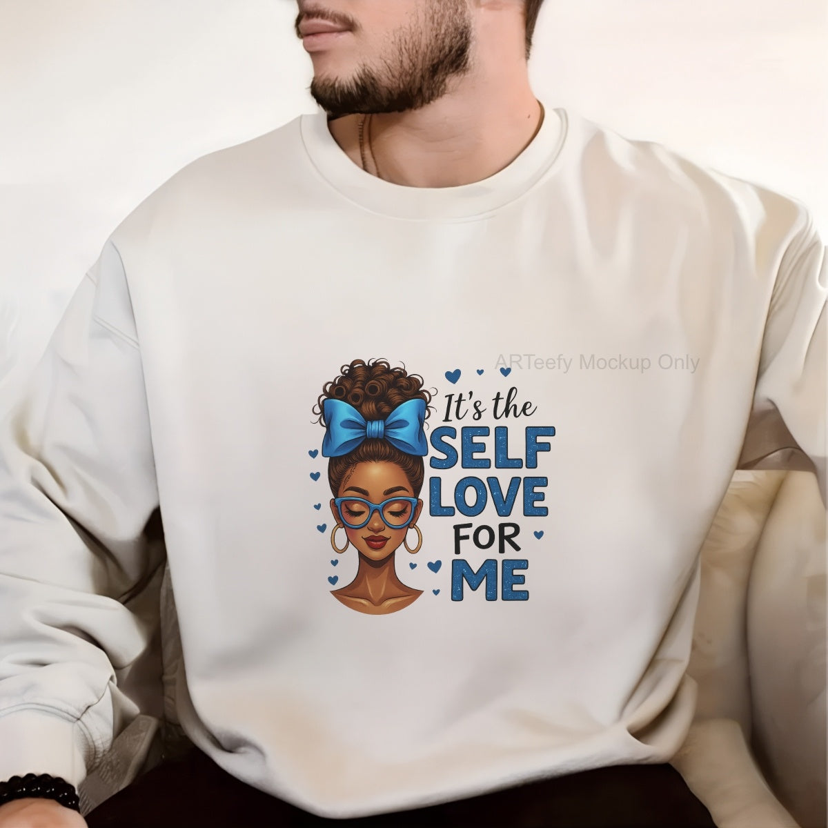 DTF Heat Transfer Iron On Sticker, Empowering Self  Love Graphic, For Motivational Apparel And Self Care Decor