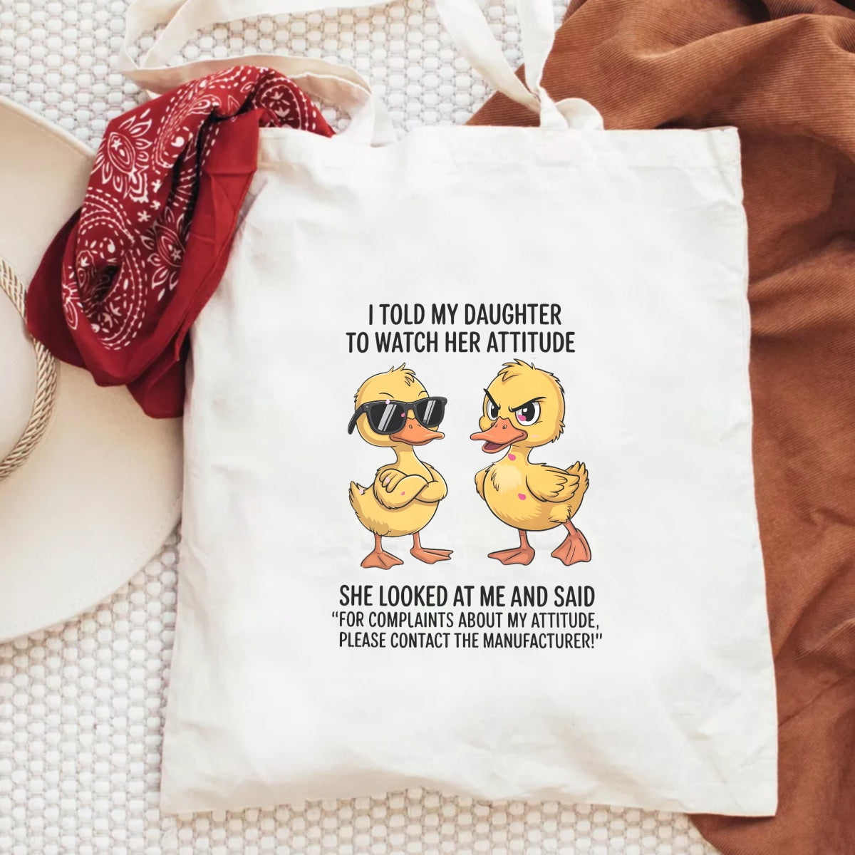 DTF Heat Transfer Iron On Sticker, Humorous & Sassy Parent Child Quote, For Playful Apparel And Lighthearted Family Occasions