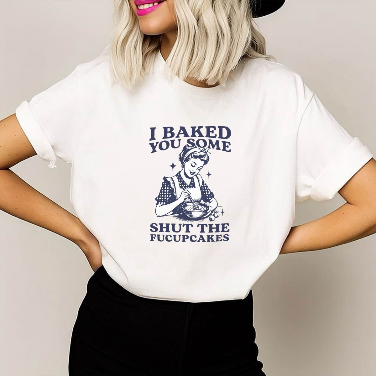 DTF Heat Transfer Iron TransferIron On Sticker, Sarcastic Baking Lady Graphic, For Humorous Apparel And Kitchen Decor