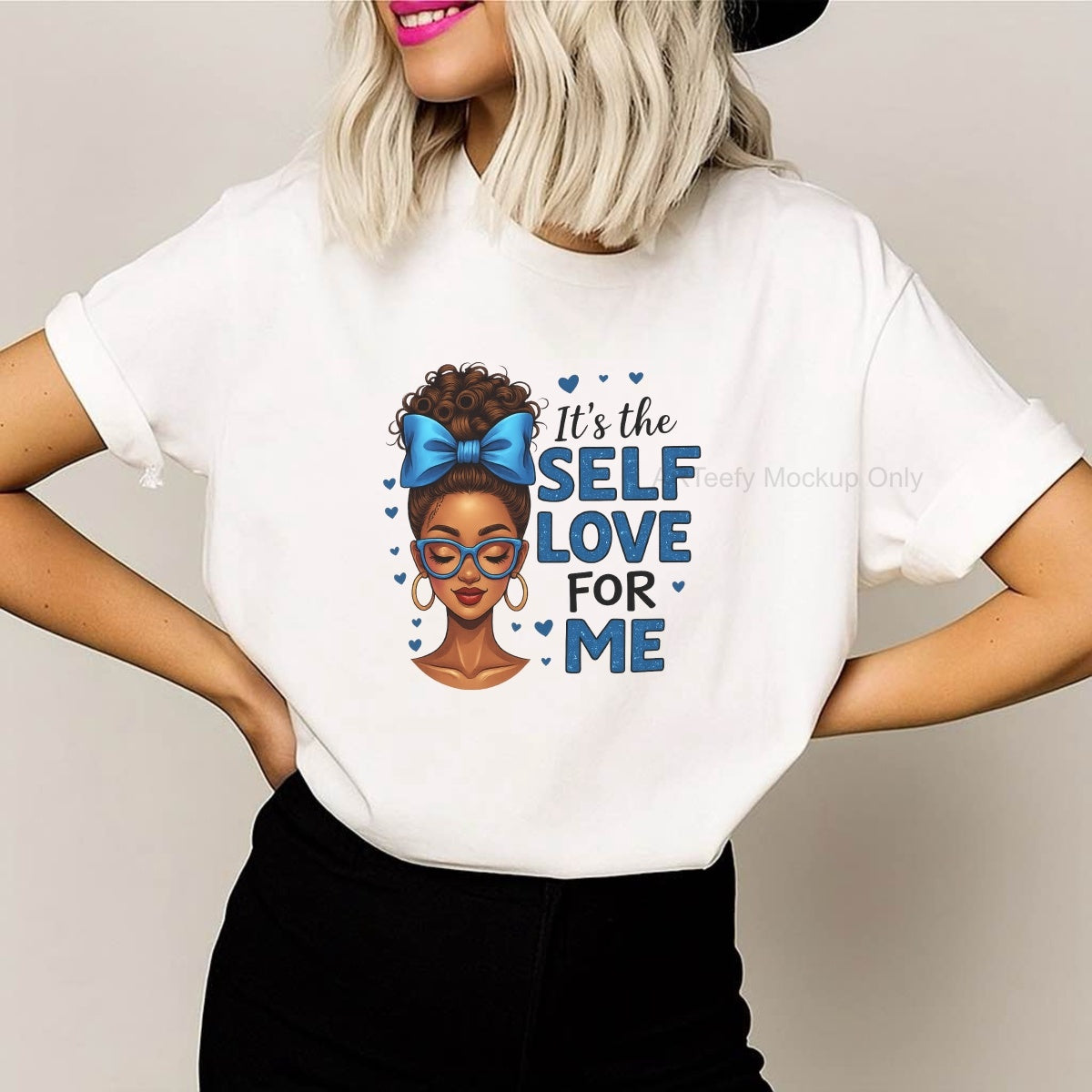 DTF Heat Transfer Iron On Sticker, Empowering Self  Love Graphic, For Motivational Apparel And Self Care Decor