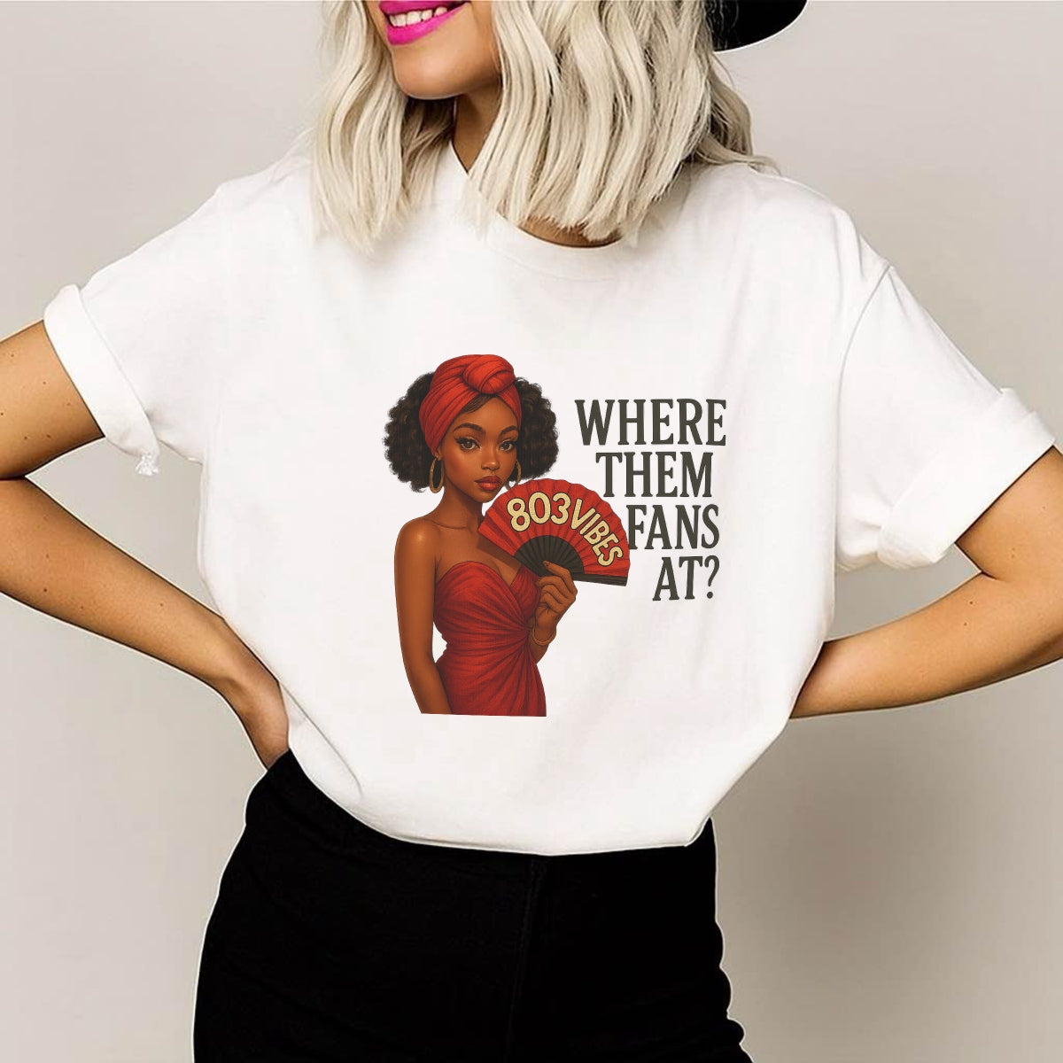 DTF Heat Transfer Iron On Sticker, Vibrant “803VIBES” Fan Graphic, for Trendy Apparel and Event - Related Decor