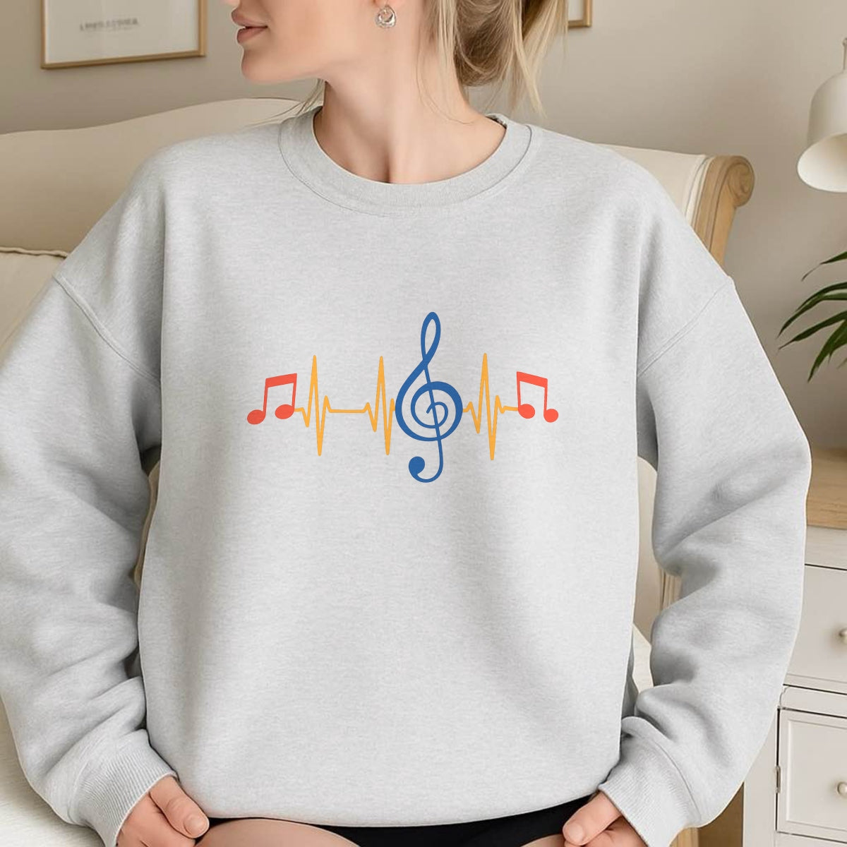 DTF Heat Transfer Iron On Sticker, Music Note & Treble Clef Graphic, For Music  Lover Apparel And Studio Decor