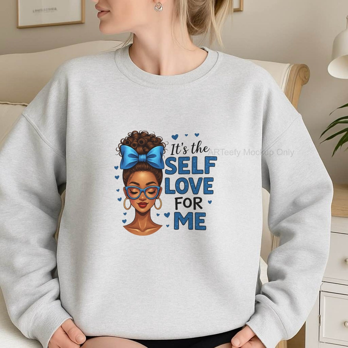 DTF Heat Transfer Iron On Sticker, Empowering Self  Love Graphic, For Motivational Apparel And Self Care Decor