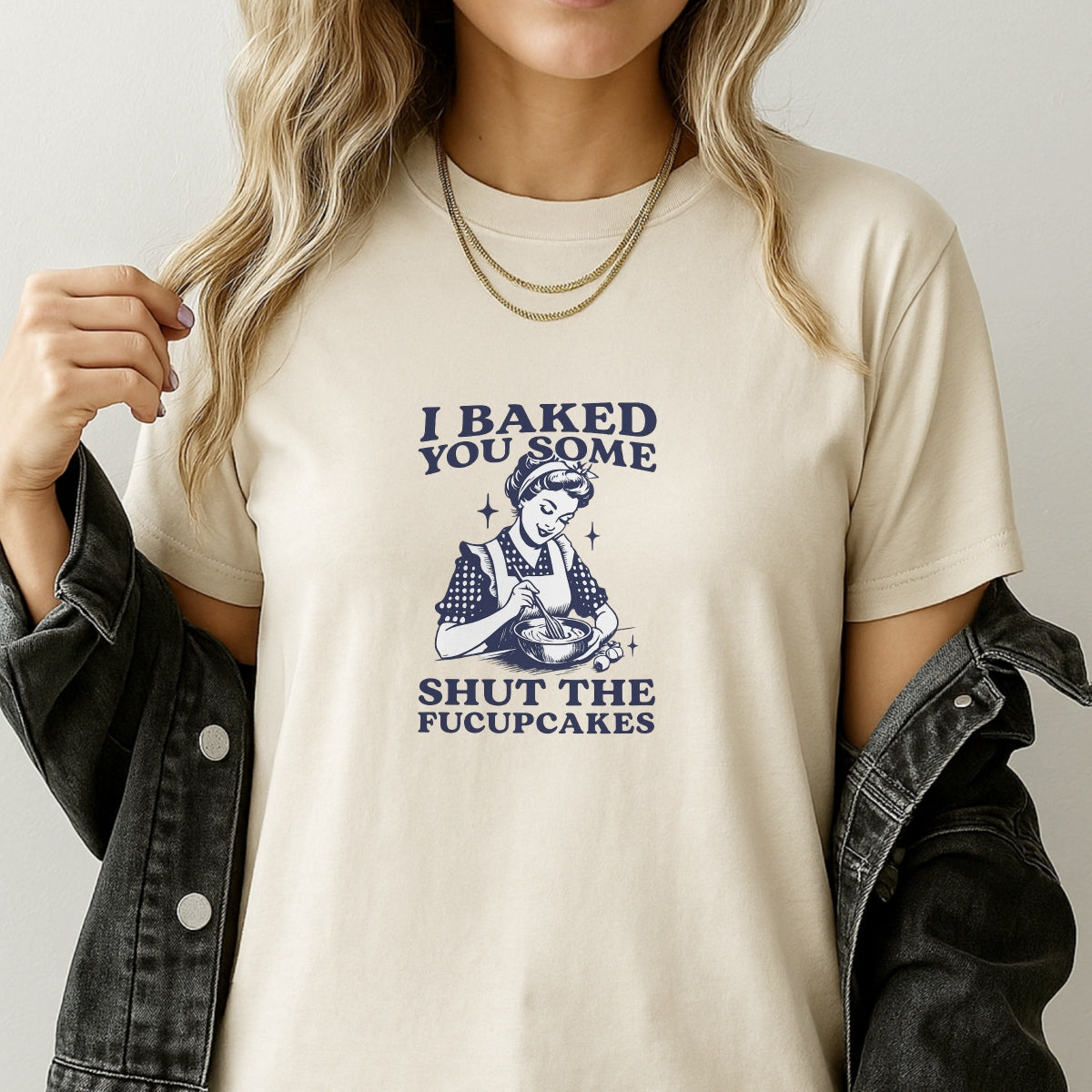 DTF Heat Transfer Iron TransferIron On Sticker, Sarcastic Baking Lady Graphic, For Humorous Apparel And Kitchen Decor