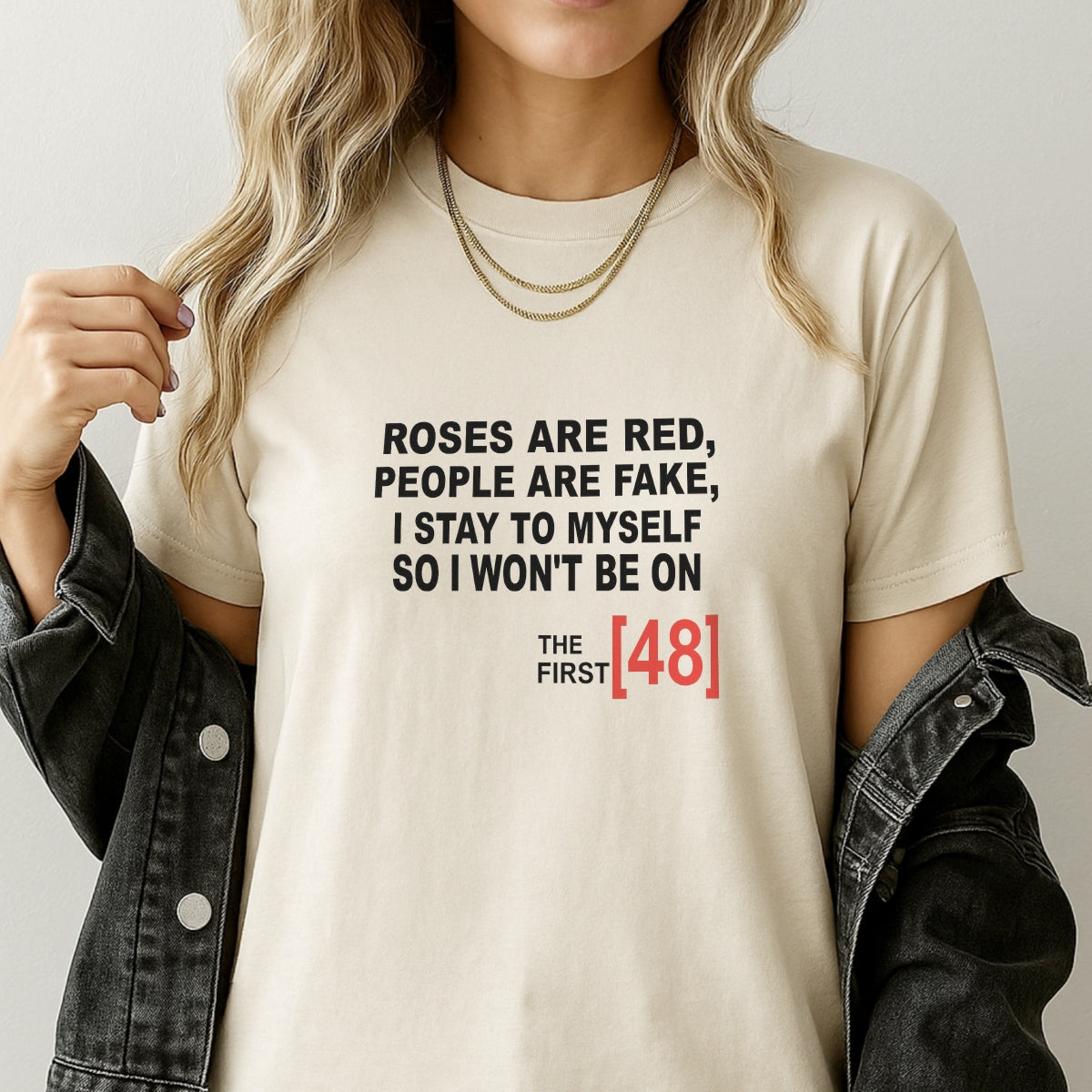 DTF Heat Transfer Iron On Sticker, Sarcastic Roses Are Red Quote Graphic, for Edgy Apparel and Bold Deco
