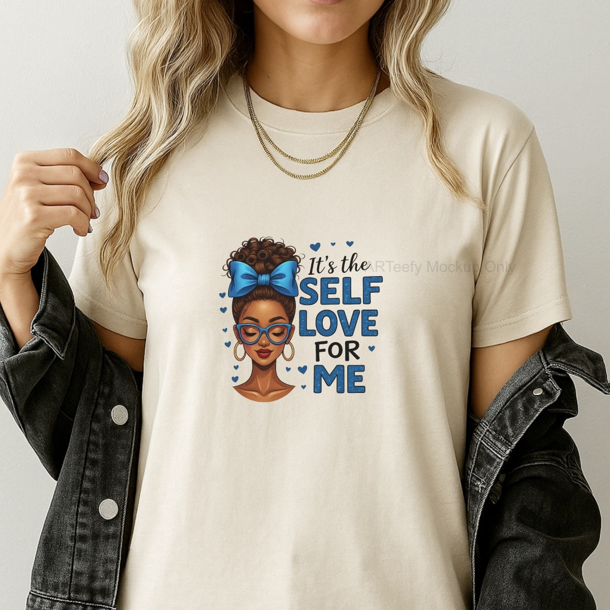 DTF Heat Transfer Iron On Sticker, Empowering Self  Love Graphic, For Motivational Apparel And Self Care Decor