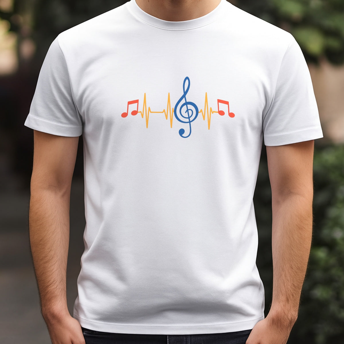 DTF Heat Transfer Iron On Sticker, Music Note & Treble Clef Graphic, For Music  Lover Apparel And Studio Decor