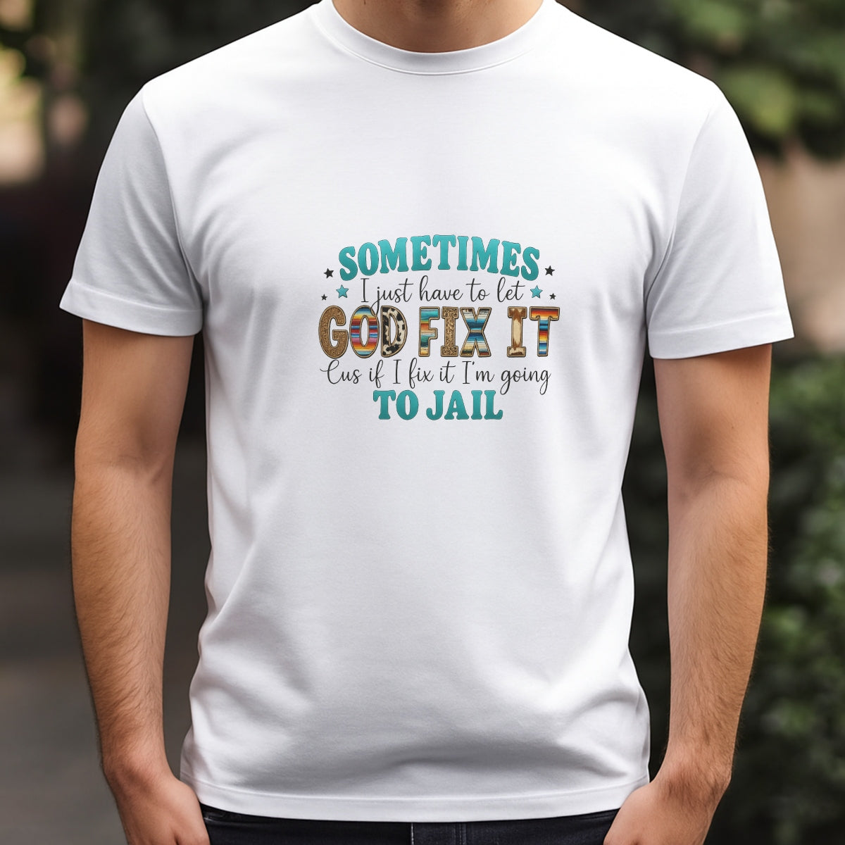 DTF Heat Transfer Iron On Sticker, Cool Raccoon Good Day Quote Graphic, for Humorous Apparel and Fun Decor