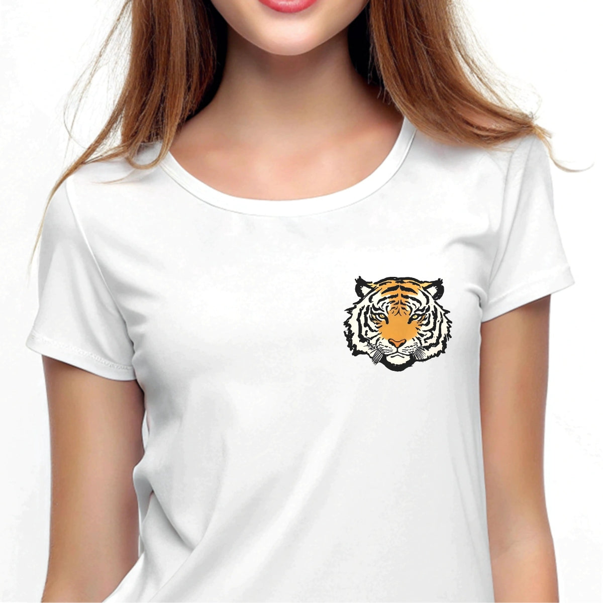 DTF Heat Transfer Iron On Sticker Bold Tiger Design Animal Pattern Sublimation Transfer for Apparel Home Decor