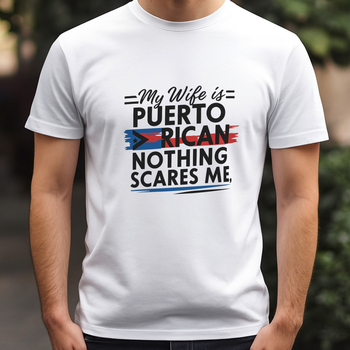 DTF Heat Transfer Iron On Sticker, Puerto Rican Pride Quote Graphic, for Cultural Apparel and Couple Merch