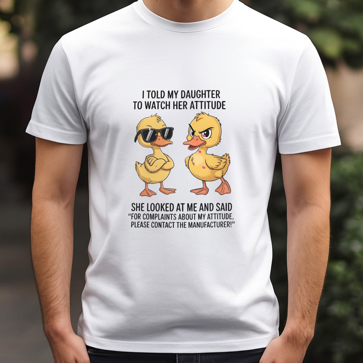 DTF Heat Transfer Iron On Sticker, Humorous & Sassy Parent Child Quote, For Playful Apparel And Lighthearted Family Occasions