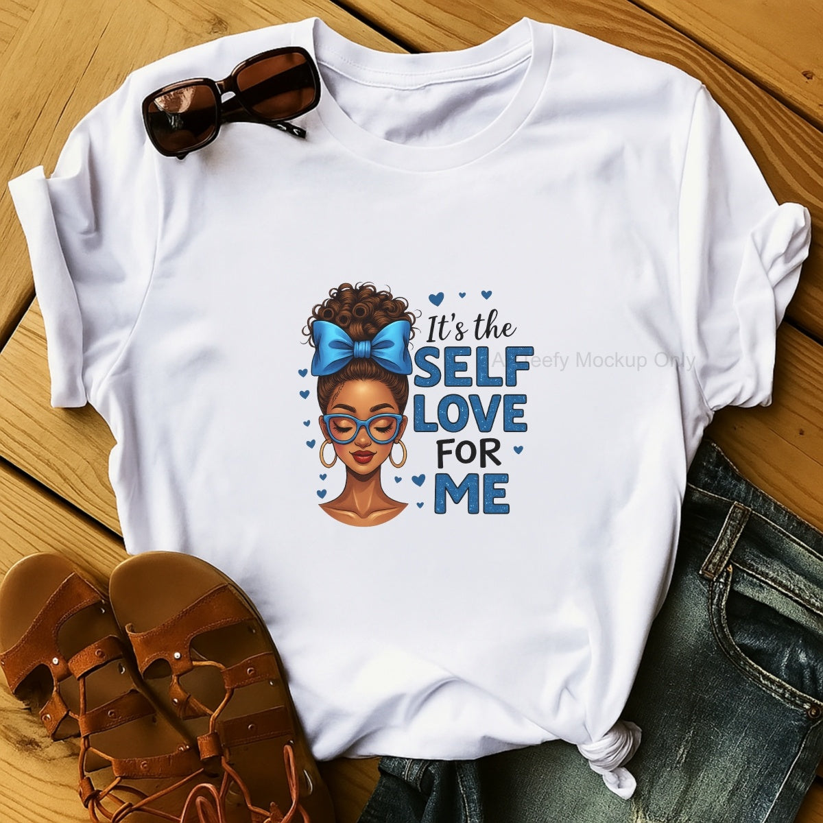 DTF Heat Transfer Iron On Sticker, Empowering Self  Love Graphic, For Motivational Apparel And Self Care Decor