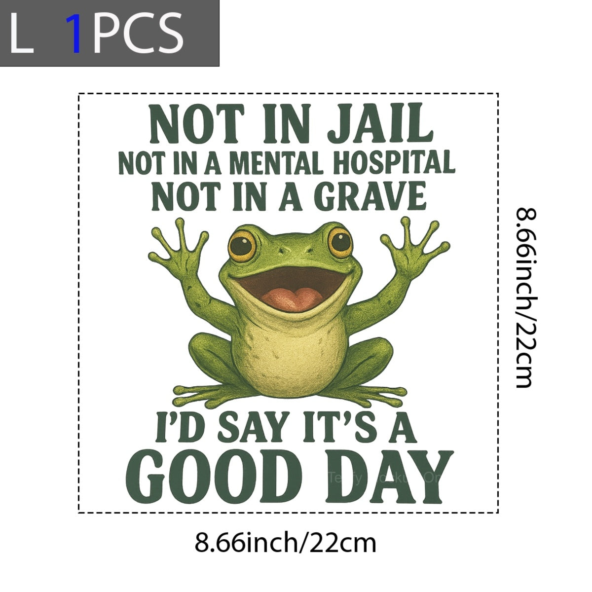 DTF Heat Transfer Iron On Sticker, Humorous & Sarcastic Quote Graphic, For Lighthearted Apparel And Daily Mood Boosts