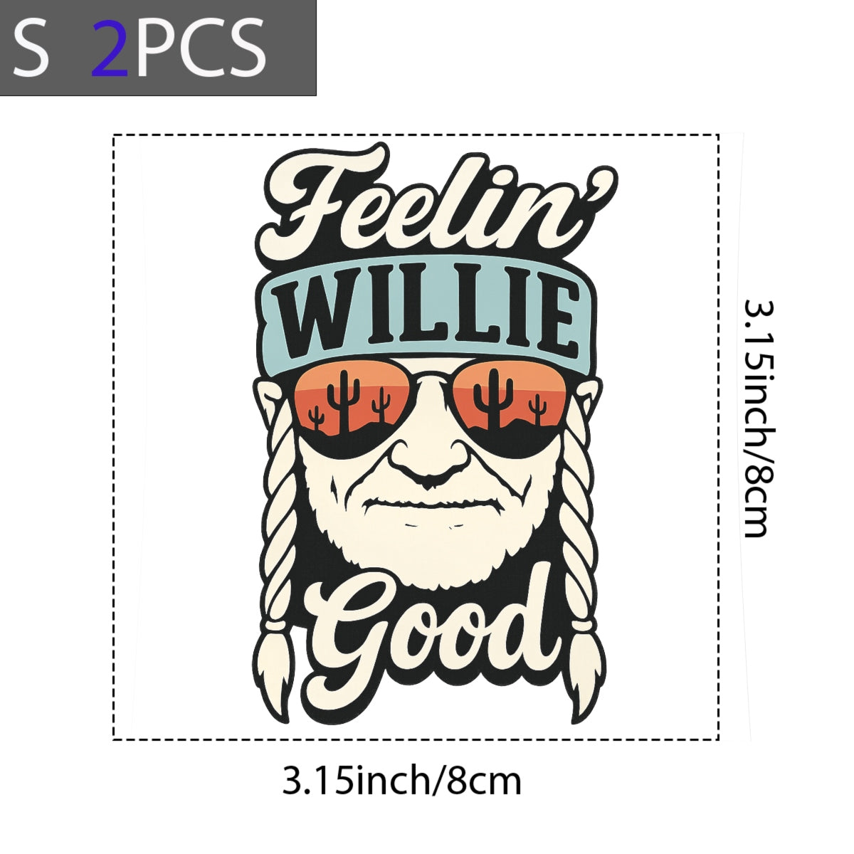 DTF Heat Transfer Iron On Sticker, Country Music Inspired Graphic, for Music Lover Apparel and Retro Decor