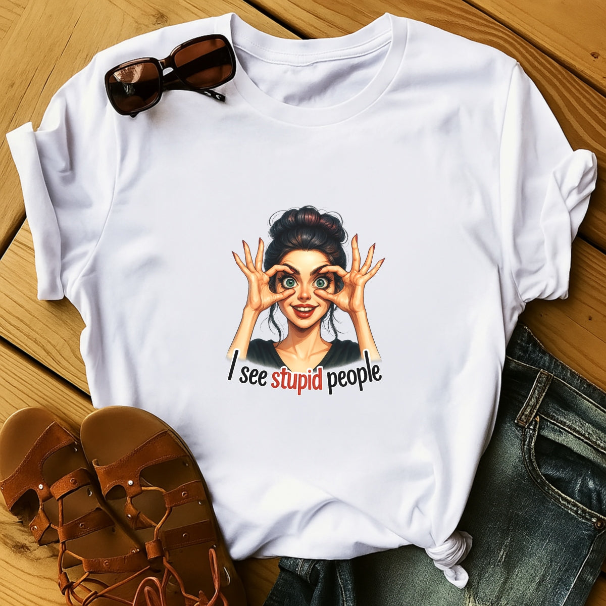 DTF Heat Transfer Iron On Sticker - Funny Cartoon Expressions Sticker, DIY Fashion Accessories, T-Shirt Decor