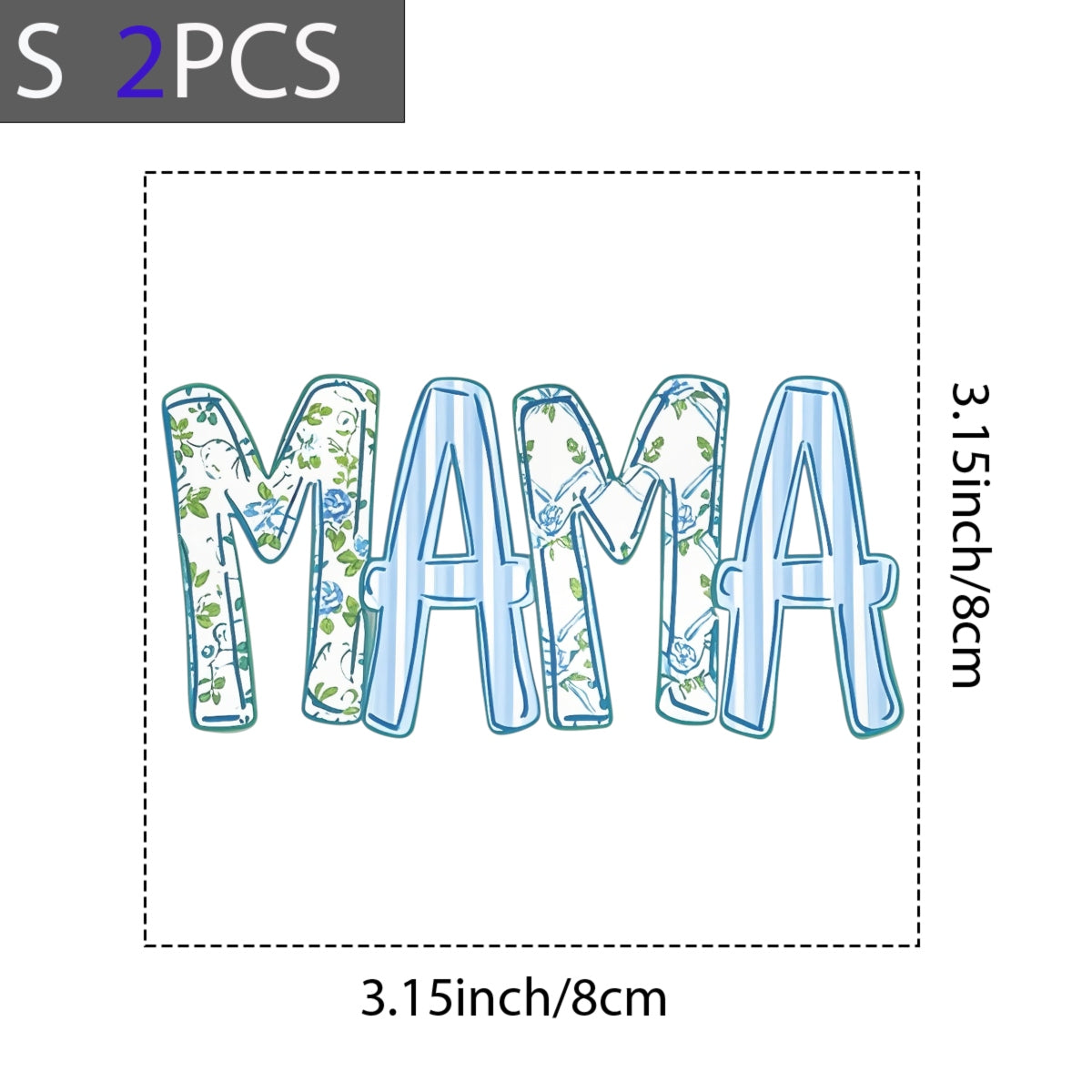 DTF Heat Transfer Iron On Sticker , Floral, Checkered, Mothers Day Gift for T-Shirts, Tote Bags