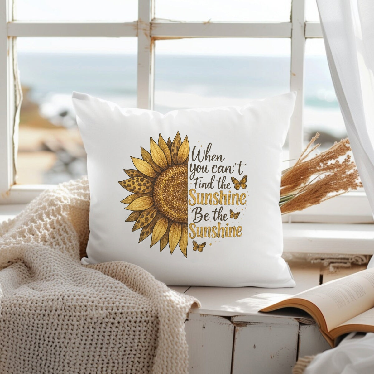 DTF Heat Transfer , Leopard Sunflower and Motivational Quote , DIY Iron-On for T-Shirts, Bags, Hoodies