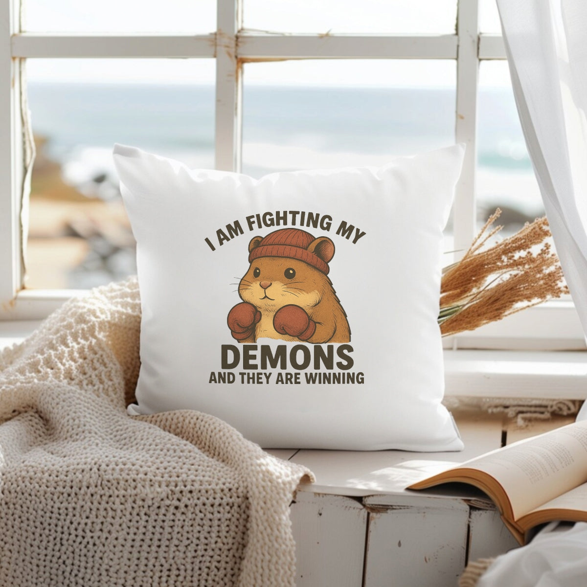 Cute Carton Fighting Hamster Iron On Heat Transfers Vinyl For T Shirts DIY Clothing T-Shirt Mask Jeans Backpack Hats Pillow - Washable Heat Transfer Stickers - For Crafters & DIY Enthusiasts
